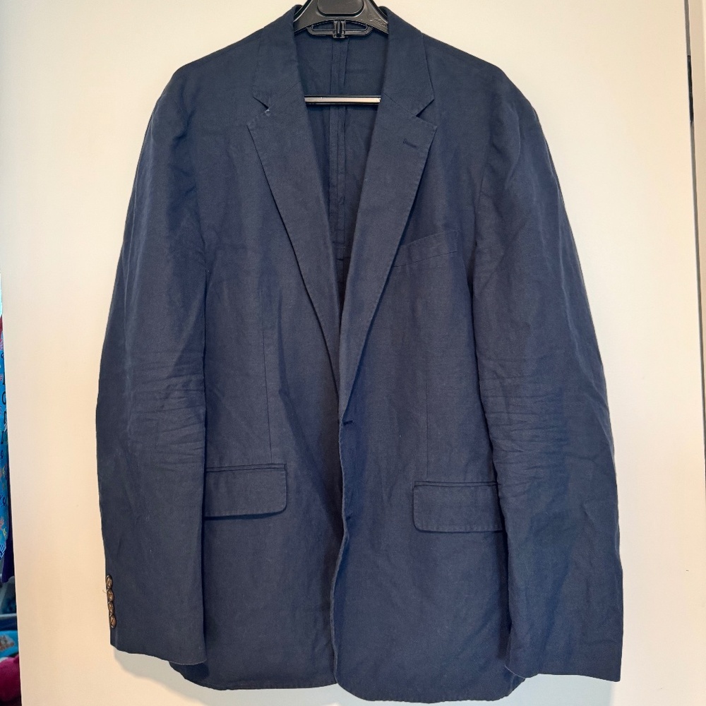 J Crew Ludlow 42R Navy Blazer - Irish Linen